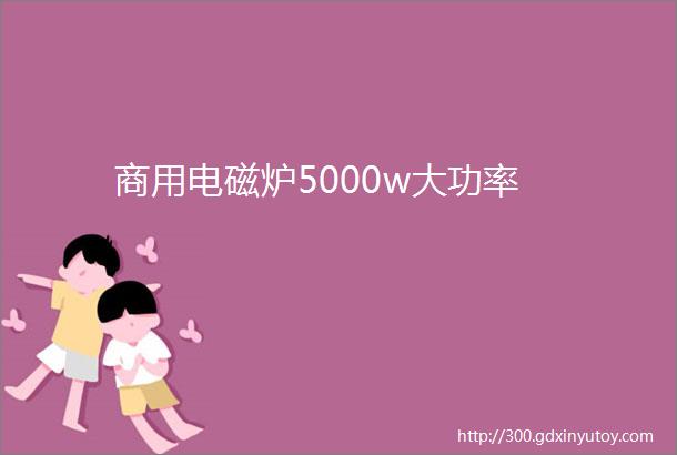 商用电磁炉5000w大功率