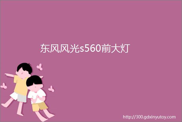 东风风光s560前大灯