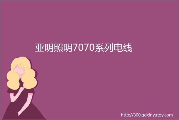 亚明照明7070系列电线