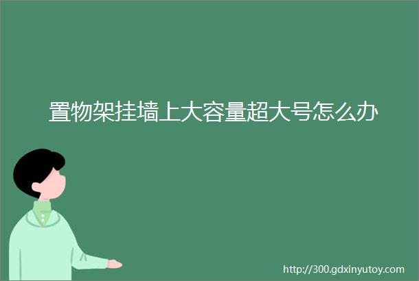 置物架挂墙上大容量超大号怎么办