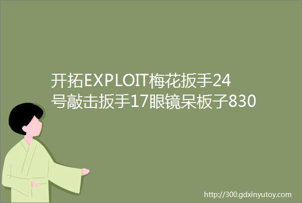 开拓EXPLOIT梅花扳手24号敲击扳手17眼镜呆板子830mm加