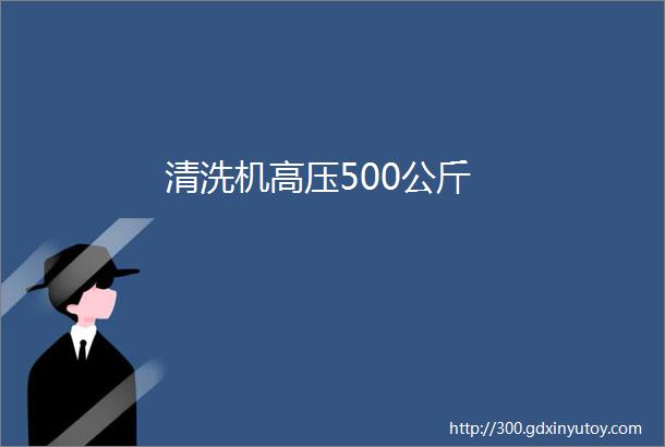 清洗机高压500公斤