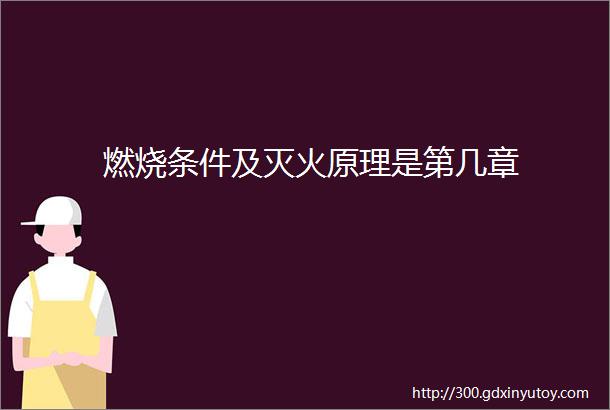 燃烧条件及灭火原理是第几章