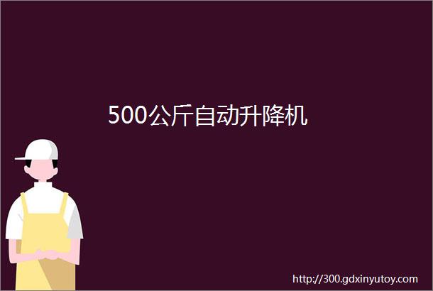 500公斤自动升降机