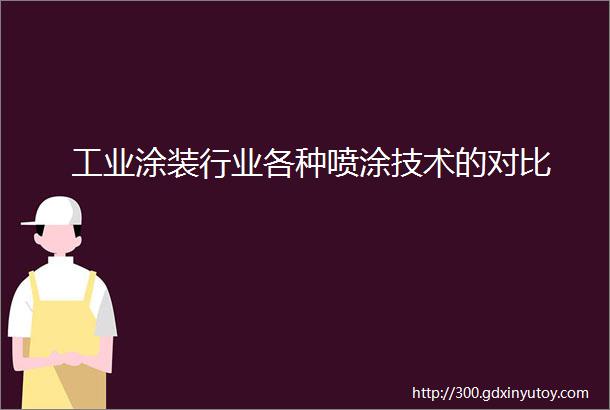 工业涂装行业各种喷涂技术的对比