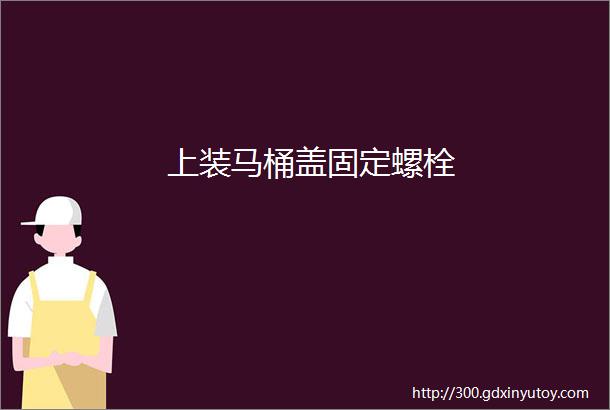 上装马桶盖固定螺栓