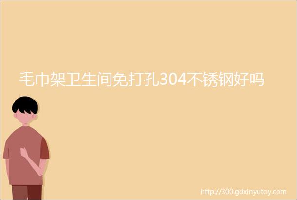 毛巾架卫生间免打孔304不锈钢好吗