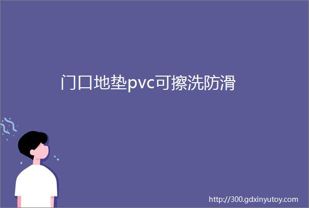 门口地垫pvc可擦洗防滑