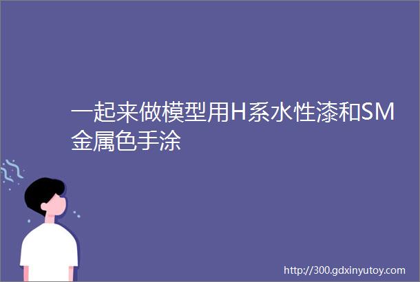 一起来做模型用H系水性漆和SM金属色手涂