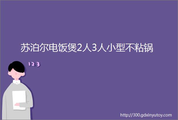 苏泊尔电饭煲2人3人小型不粘锅