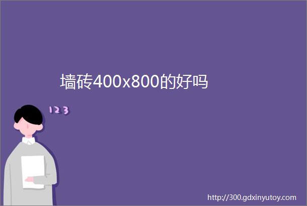 墙砖400x800的好吗