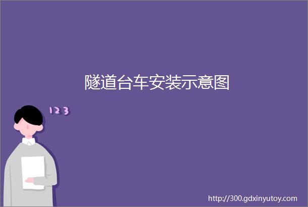 隧道台车安装示意图