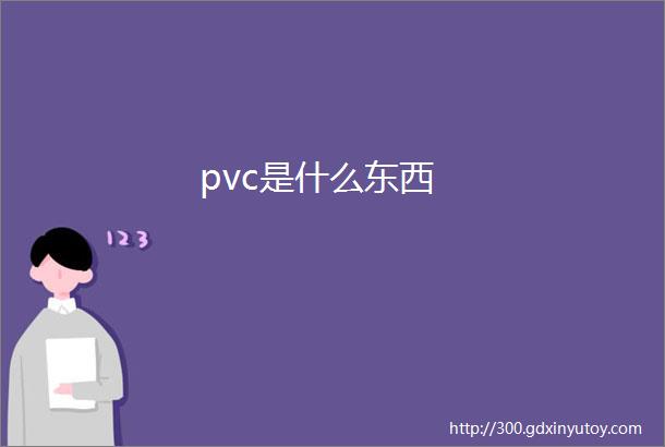 pvc是什么东西